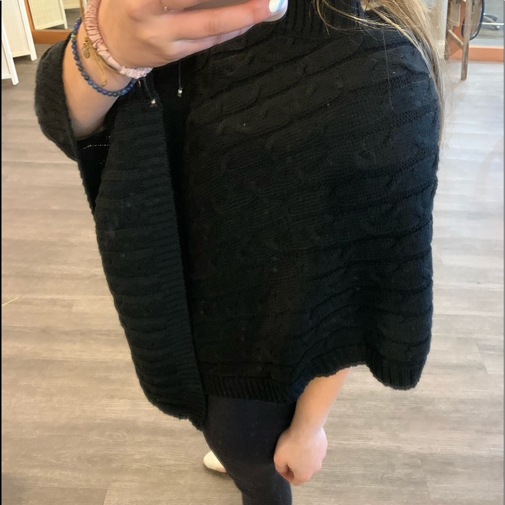 black poncho